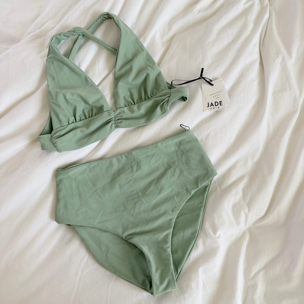 Jade swim Women's Green Bikini Set